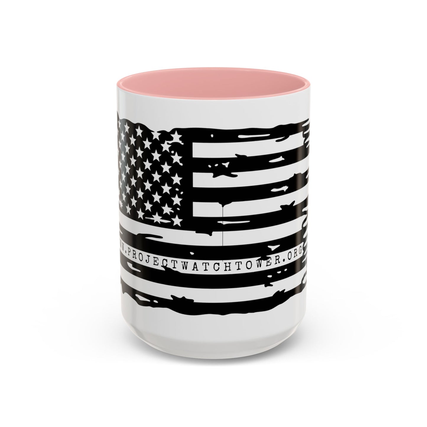 USA Flag Accent Coffee Mug | Patriotic Gift, Black Handle Mug, Home Décor, Ideal for Fourth of July, Coffee Lovers, Unique Design