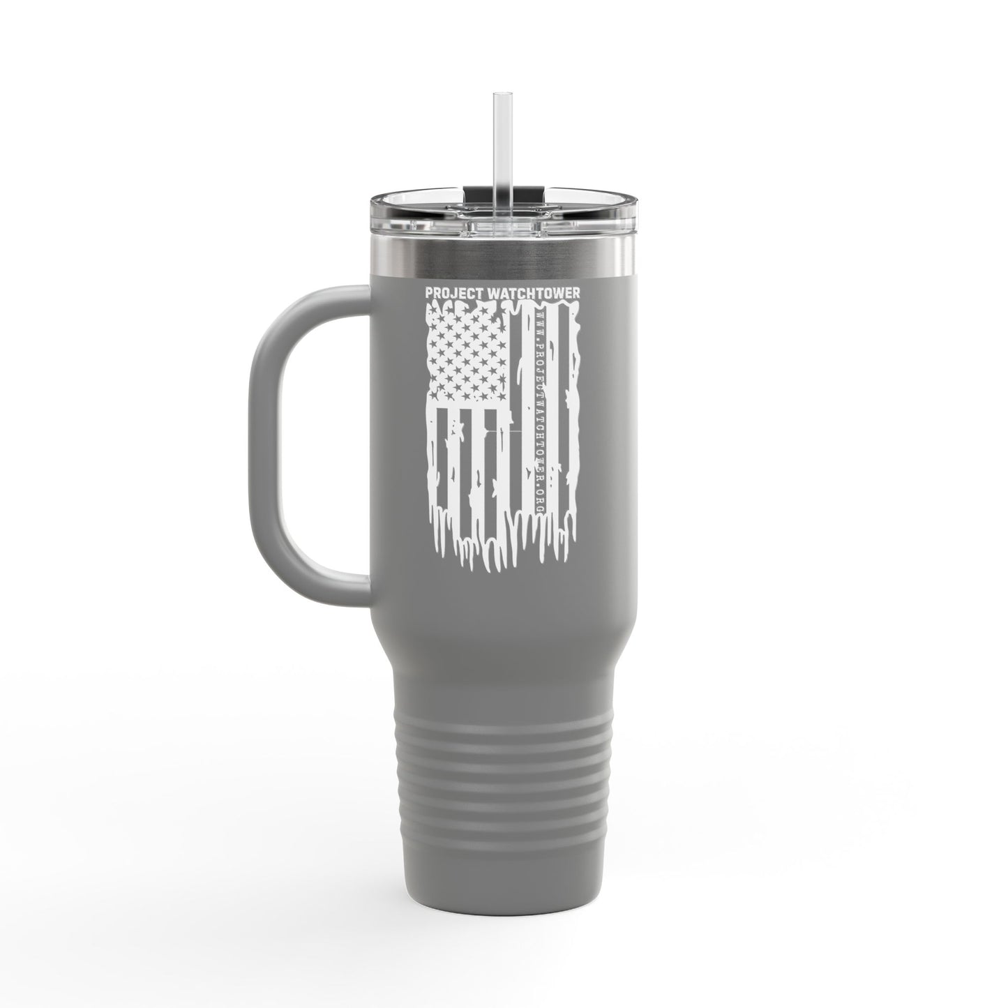 40oz Insulated Project Watchtower Launch Collection Travel Mug - Perfect Gift for Thirsty Veteran Supporters