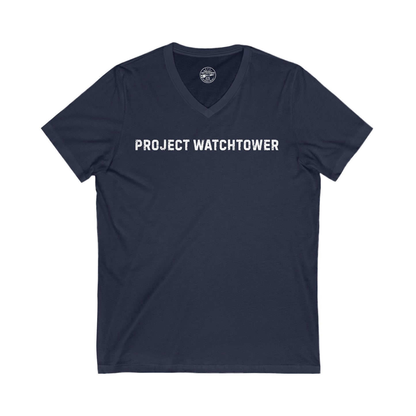 Project Watchtower: Launch Collection V-Neck Tee - Gear up with a purpose!