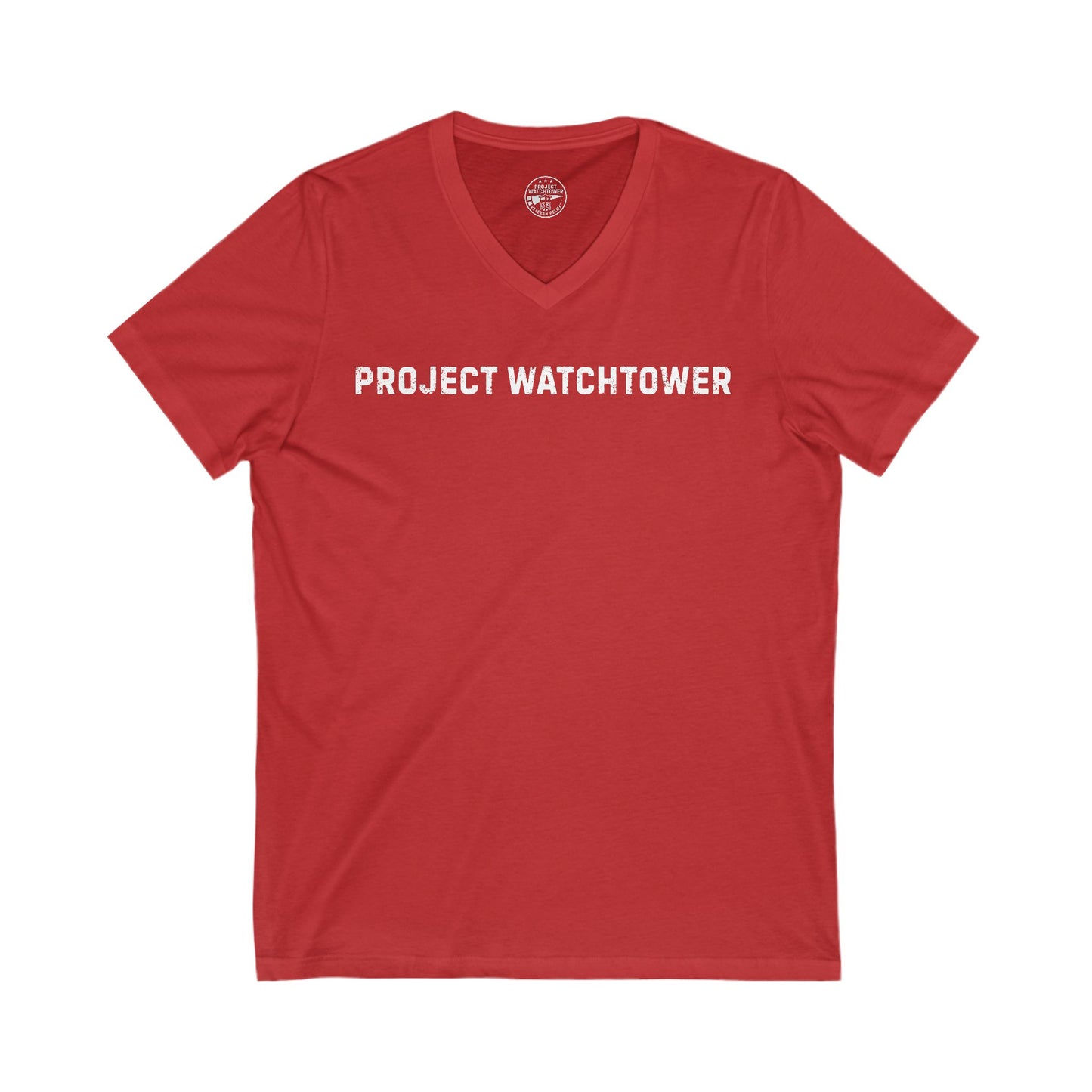 Project Watchtower: Launch Collection V-Neck Tee - Gear up with a purpose!