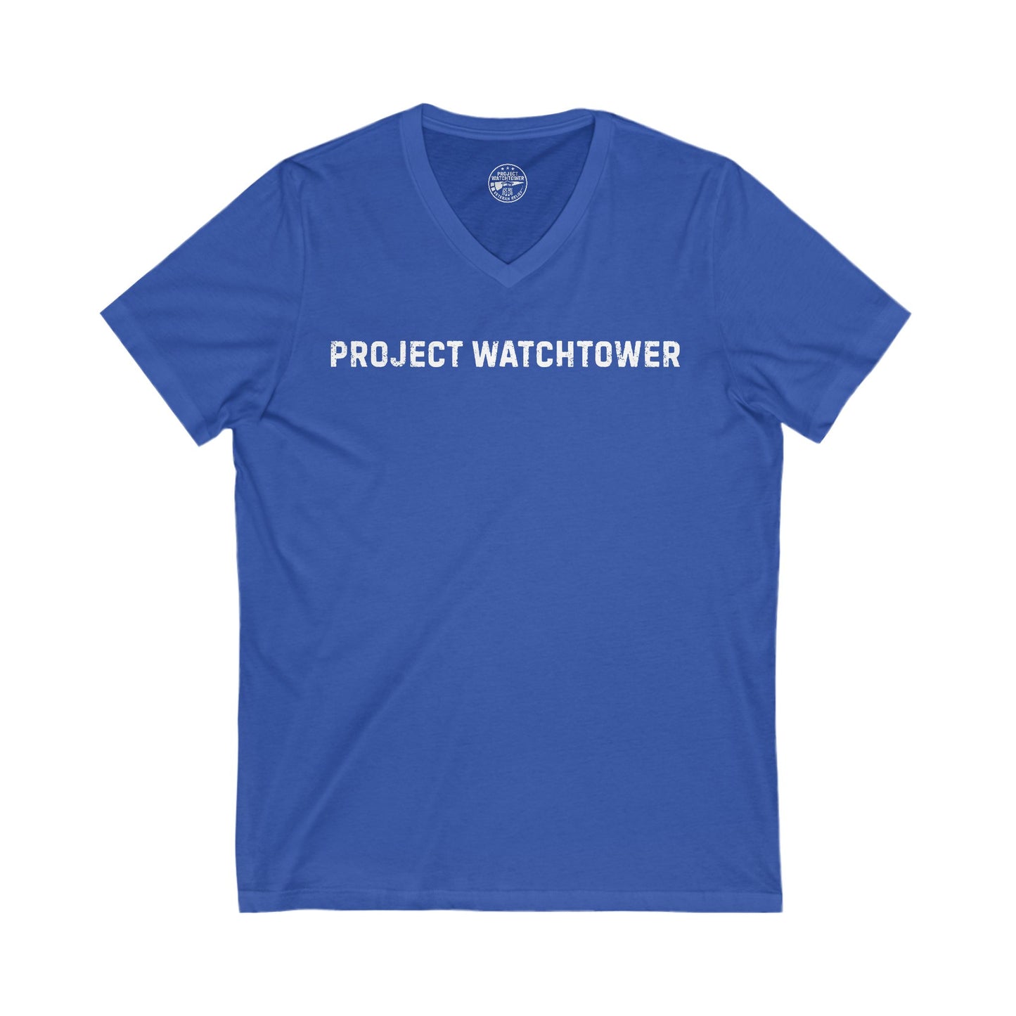Project Watchtower: Launch Collection V-Neck Tee - Gear up with a purpose!