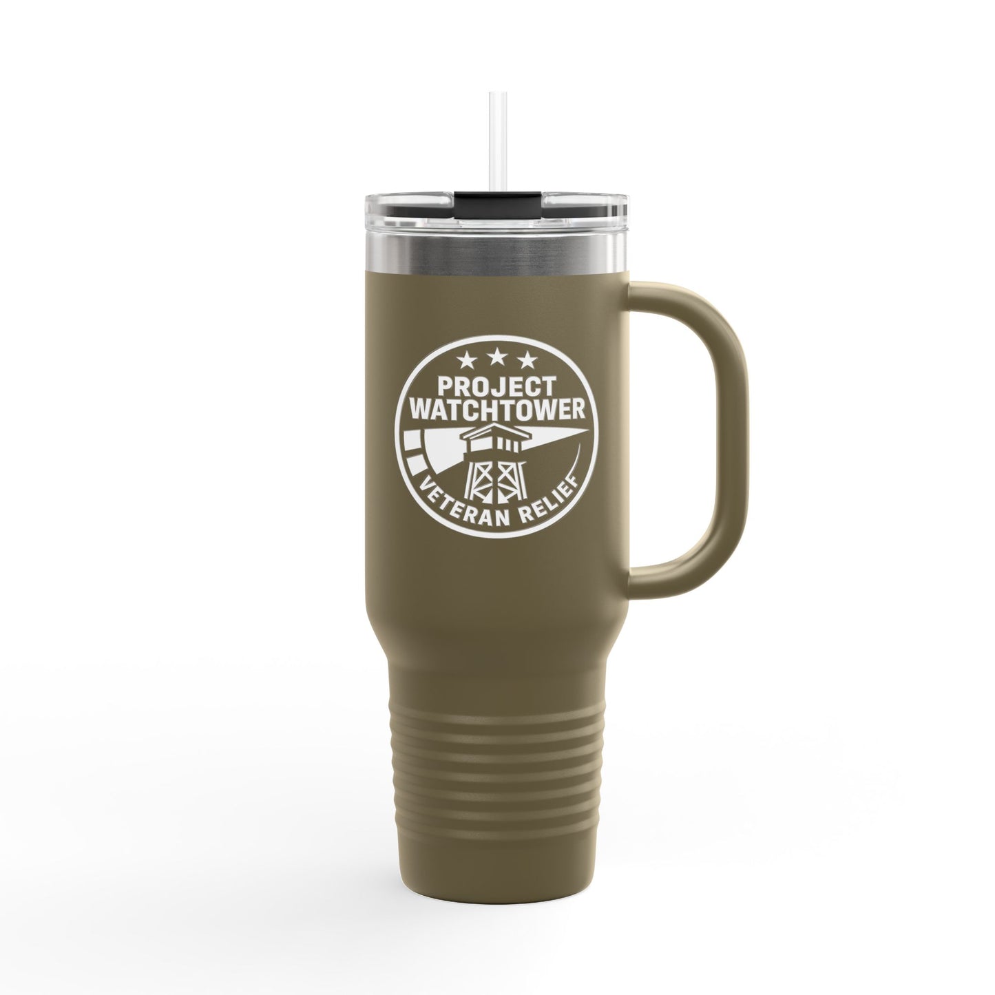 40oz Insulated Project Watchtower Launch Collection Travel Mug - Perfect Gift for Thirsty Veteran Supporters