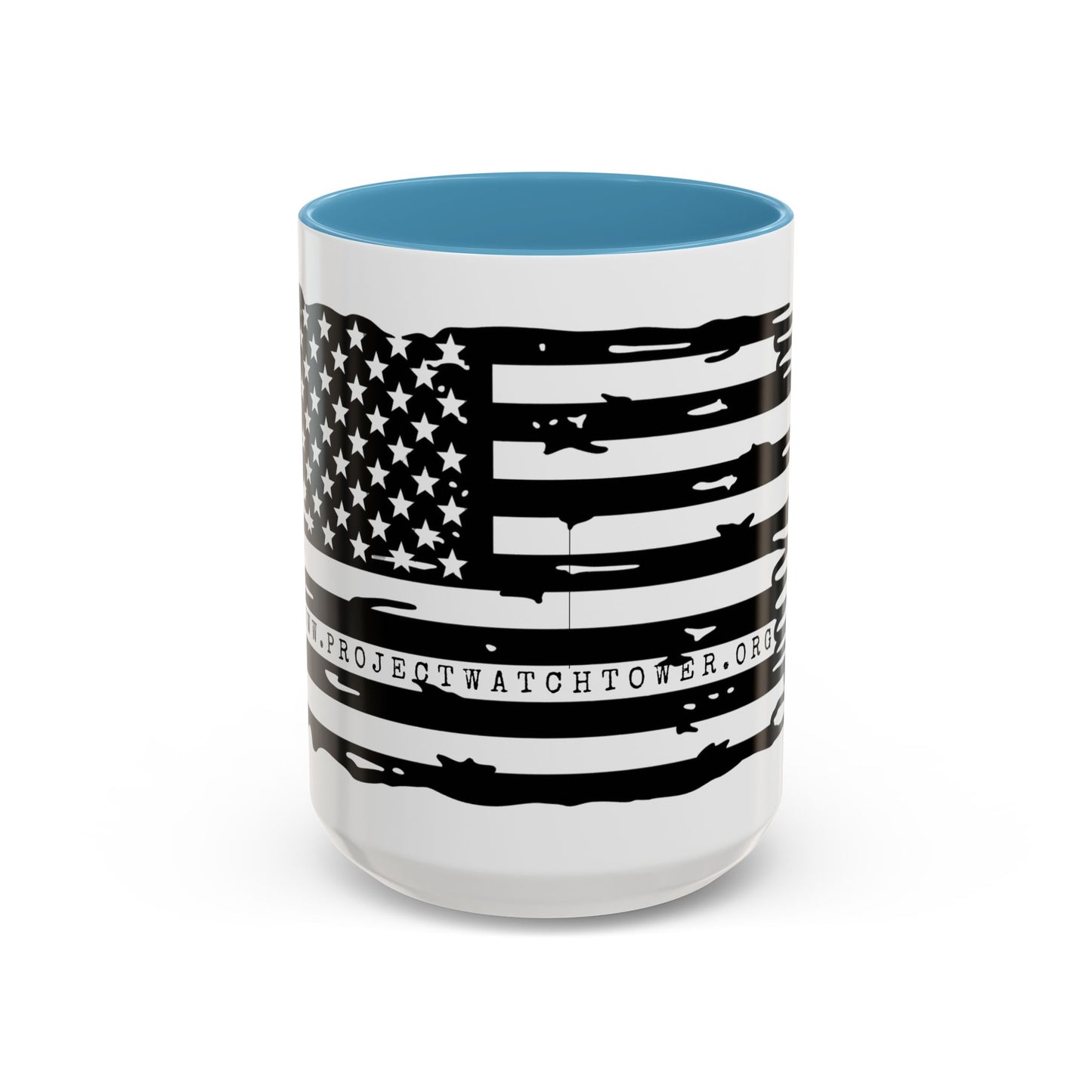 USA Flag Accent Coffee Mug | Patriotic Gift, Black Handle Mug, Home Décor, Ideal for Fourth of July, Coffee Lovers, Unique Design