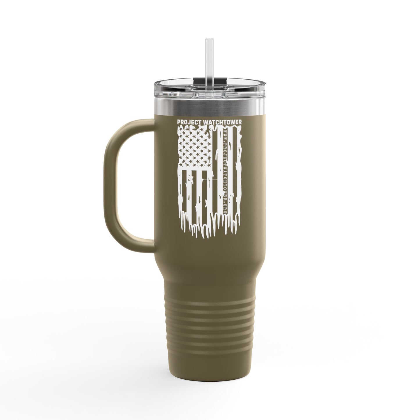 40oz Insulated Project Watchtower Launch Collection Travel Mug - Perfect Gift for Thirsty Veteran Supporters