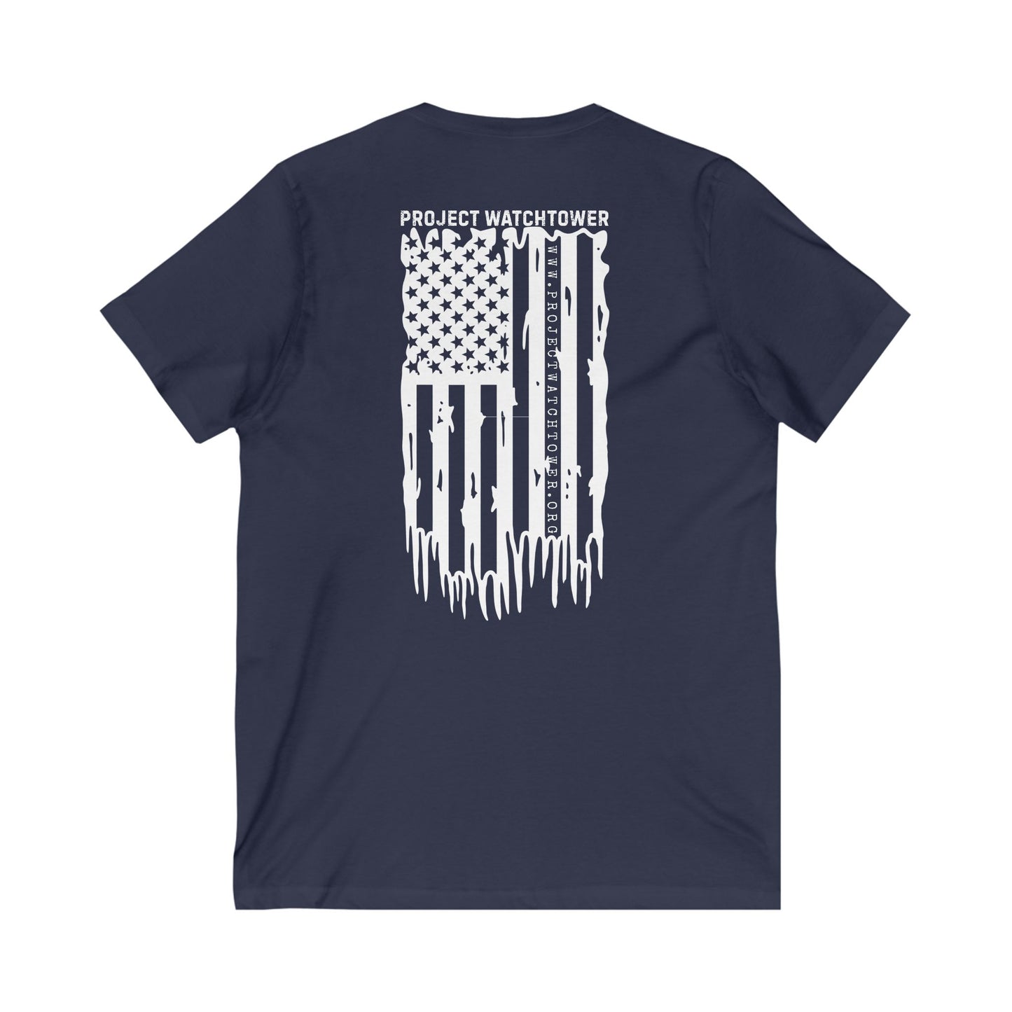 Project Watchtower: Launch Collection V-Neck Tee - Gear up with a purpose!