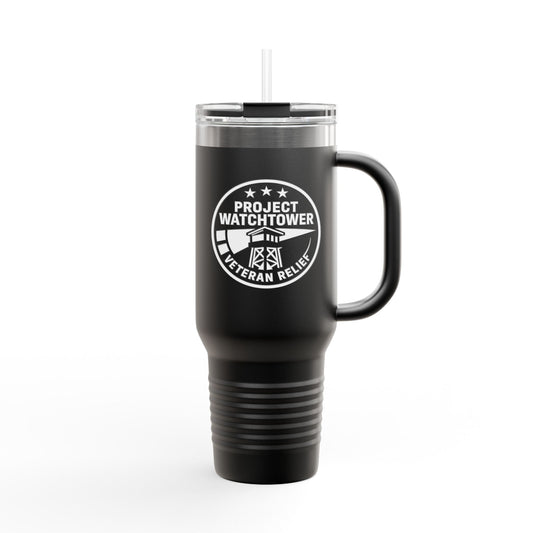 40oz Insulated Project Watchtower Launch Collection Travel Mug - Perfect Gift for Thirsty Veteran Supporters