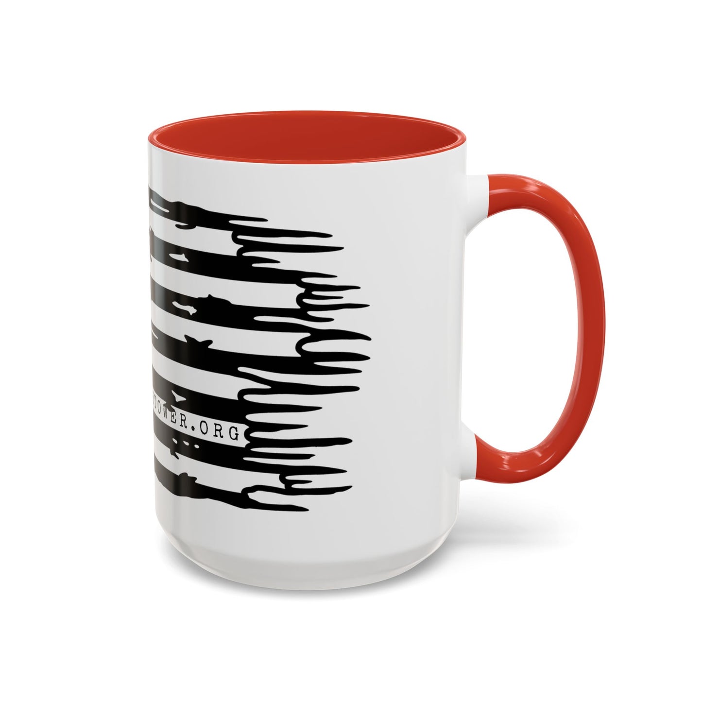 USA Flag Accent Coffee Mug | Patriotic Gift, Black Handle Mug, Home Décor, Ideal for Fourth of July, Coffee Lovers, Unique Design