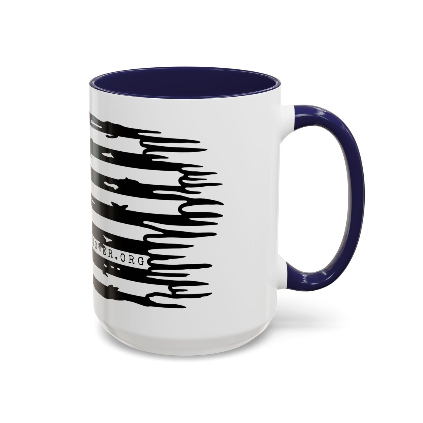 USA Flag Accent Coffee Mug | Patriotic Gift, Black Handle Mug, Home Décor, Ideal for Fourth of July, Coffee Lovers, Unique Design