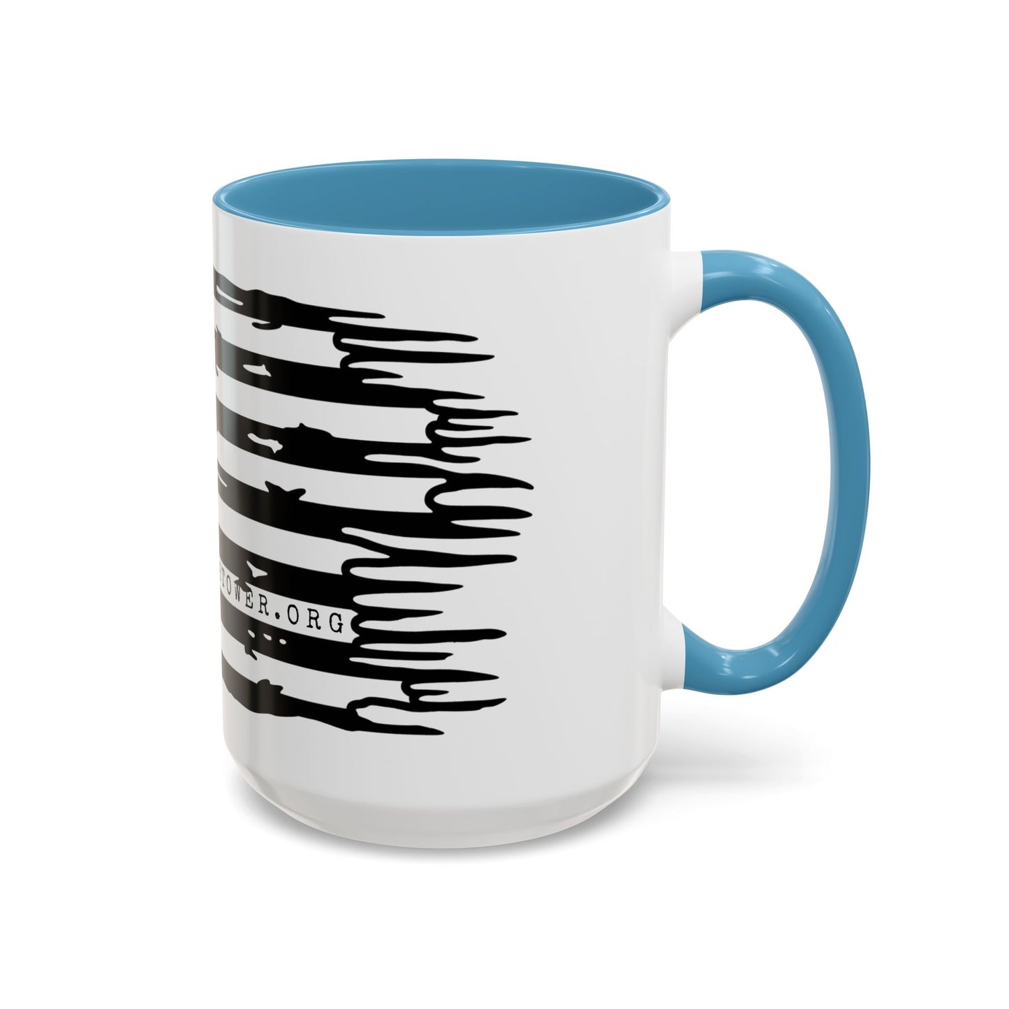 USA Flag Accent Coffee Mug | Patriotic Gift, Black Handle Mug, Home Décor, Ideal for Fourth of July, Coffee Lovers, Unique Design